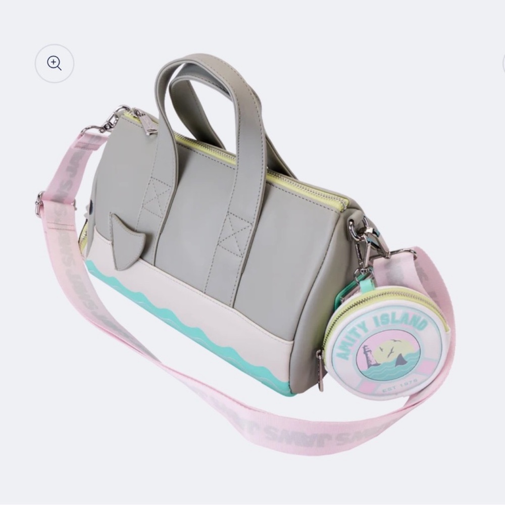 Loungefly Jaws Glow Crossbody Bag with Coin Bag - Picture 5 of 8
